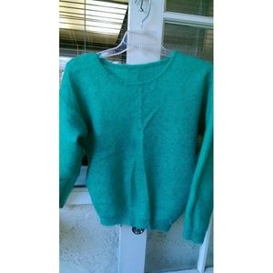Turquoise wool sweater